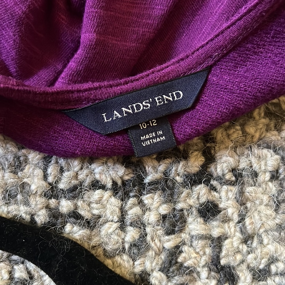 Purple Lands End Dress View 3